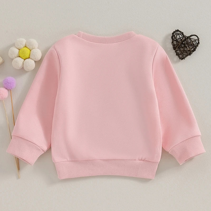  Baby Girls Clothes Letter Embrioidery Long Sleeve Cotton Sweatshirts Rompers Big and Lil Sis Clothes