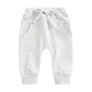  0-3Years Toddler Baby Boys Sweatpants Elastic Waist Drawstring Solid Fall Trousers Pockets Casual Clothes