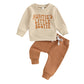 2023-09-21  0-3Ytoddler Baby Boy Clothes Set Letter Print Long Sleeve Pullover Top Sweatshirt Pant Fall Winter Outfits