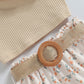  Toddler Baby Girl Summer Outfit One Shoulder Ribbed Tank Tops Ruffle Floral Skirt with Belt Set