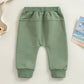  0-3Years Toddler Baby Boys Sweatpants Elastic Waist Drawstring Solid Fall Trousers Pockets Casual Clothes