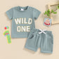 2024-03-20  Summer Baby Boys Outfits Letter Embroidery Short Sleeves T-Shirt and Elastic Shorts Vacation Clothes Set